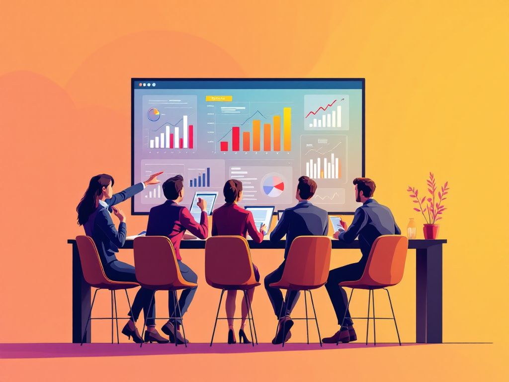 Publishers analyzing market data and reader preferences